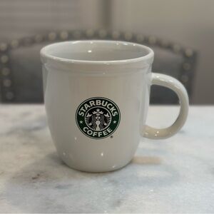 Starbucks Classic Mermaid Logo 2007 White Ceramic Coffee Tea Mug Cup 16 oz